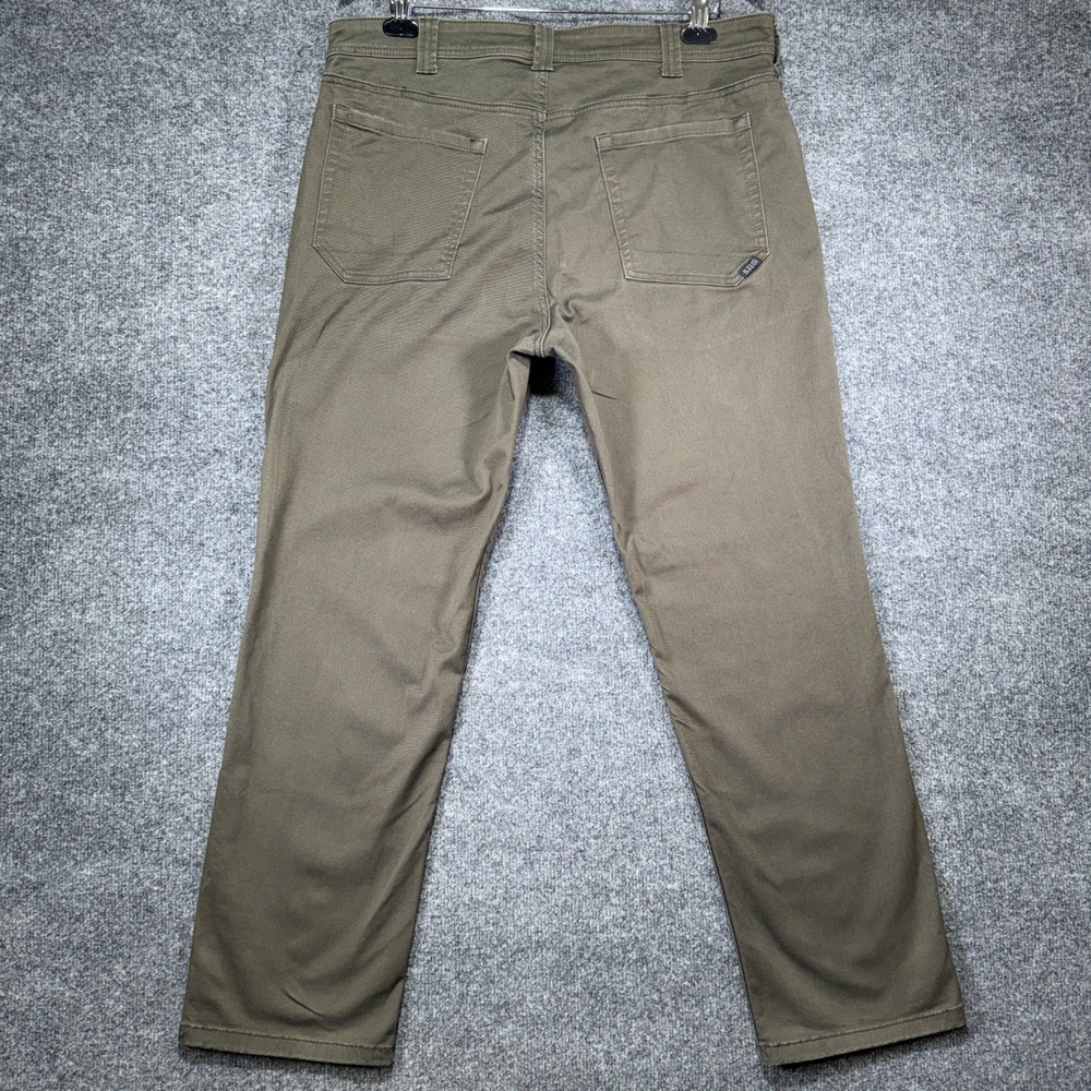 5.11 Tactical Defender-Flex Pants Mens 36x30 Green Stretch Slim Straight Casual - Picture 2 of 16